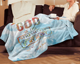 Bible Verses Premium Mink Sherpa Blanket - God Is The Strength Of My Heart Forever ~Psalm 73:26~ Design 13