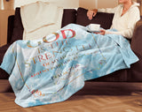 Bible Verses Premium Mink Sherpa Blanket - God Is The Strength Of My Heart Forever ~Psalm 73:26~ Design 10