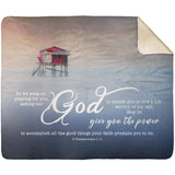 Bible Verses Premium Sherpa Mink Blanket - God Fulfill Your Every Desire ~2 Thessalonians 1:11~