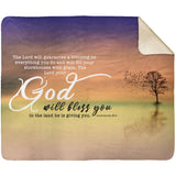 MeditateHealing.com | Bible Verses Premium Sherpa Mink Blanket