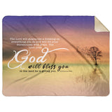 Bible Verses Premium Sherpa Mink Blanket - The Lord Will Bless You In Everything You Do ~Deuteronomy 28:8~