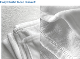 Cozy Plush Baby Milestone Blanket - God Has Great Plans For Me ~Jeremiah 29:11~ (Design: Elephant)