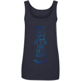 Bible Verses Ladies' 100% Ringspun Cotton Tank Top - "Psalm 61:2" Design 2 - Meditate Healing Christian Store