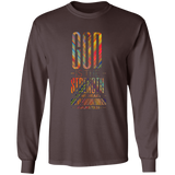 Bible Verse Long Sleeve Ultra Cotton T-Shirt - God Is The Strength Of My Heart ~Psalm 73:26~ Design 19