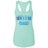 Bible Verses Ladies Ideal Racerback Tank - "Psalm 61:2" Design 4 - Meditate Healing Christian Store