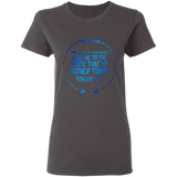 Bible Verses Ladies' 5.3 oz. T-Shirt - "Psalm 61:2" Design 8 - Meditate Healing Christian Store