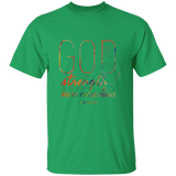 Bible Verse Men 5.3 oz. T-Shirt - "Psalm 73:26" Design 18 - Meditate Healing Christian Store