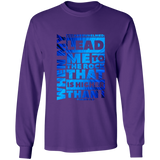 Bible Verse Long Sleeve Ultra Cotton T-Shirt - "Psalm 61:2" Design 20 - Meditate Healing Christian Store