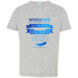 Bible Verse Toddler Jersey T-Shirt - "Psalms 61:2" Design 13 - Meditate Healing Christian Store
