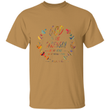 Bible Verse Men 5.3 oz. T-Shirt - "Psalm 73:26" Design 14 - Meditate Healing Christian Store