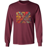 Bible Verse Long Sleeve Ultra Cotton T-Shirt - God Is The Strength Of My Heart ~Psalm 73:26~ Design 3