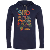 Bible Verse Men Long Sleeve T-Shirt Hoodie - "Psalm 73:26" Design 7 - Meditate Healing Christian Store