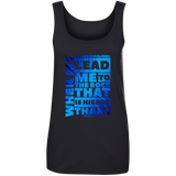 Bible Verses Ladies' 100% Ringspun Cotton Tank Top - "Psalm 61:2" Design 20 - Meditate Healing Christian Store