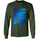 Bible Verse Long Sleeve Ultra Cotton T-Shirt - "Psalm 61:2" Design 20 - Meditate Healing Christian Store