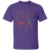 Bible Verse Men 5.3 oz. T-Shirt - "Psalm 73:26" Design 18 - Meditate Healing Christian Store