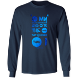 Bible Verse Ladies' Cotton Long Sleeve T-Shirt - Lead Me To The Rock That Is Higher Than I ~Psalms 61:2~ Design 9