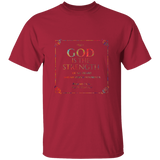 Bible Verse Men 5.3 oz. T-Shirt - "Psalm 73:26" Design 10 - Meditate Healing Christian Store