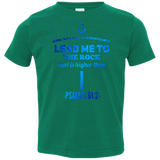 Bible Verse Toddler Jersey T-Shirt - "Psalms 61:2" Design 1 - Meditate Healing Christian Store