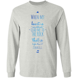 Bible Verse Long Sleeve Ultra Cotton T-Shirt - "Psalm 61:2" Design 3 - Meditate Healing Christian Store