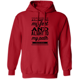 Bible Verse Men G185 Pullover Hoodie 8 oz. - Your Word Is Light To My Path ~Psalm 119:105~ Design 15