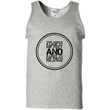 Bible Verse Men 100% Cotton Tank Top - "Psalm 119:105" Design 8 (Black Font) - Meditate Healing Christian Store