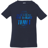 Bible Verse Infant Jersey T-Shirt - "Psalm 61:2" Design 11 - Meditate Healing Christian Store