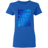 Bible Verses Ladies' 5.3 oz. T-Shirt - "Psalm 61:2" Design 20 - Meditate Healing Christian Store