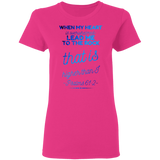 Bible Verses Ladies' 5.3 oz. T-Shirt - "Psalm 61:2" Design 18 - Meditate Healing Christian Store
