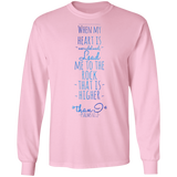 Bible Verse Long Sleeve Ultra Cotton T-Shirt - "Psalm 61:2" Design 2 - Meditate Healing Christian Store