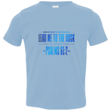 Bible Verse Toddler Jersey T-Shirt - "Psalms 61:2" Design 4 - Meditate Healing Christian Store