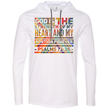 Bible Verse Men Long Sleeve T-Shirt Hoodie - "Psalm 73:26" Design 5 - Meditate Healing Christian Store