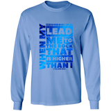 Bible Verse Long Sleeve Ultra Cotton T-Shirt - "Psalm 61:2" Design 20 - Meditate Healing Christian Store