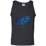 Bible Verse Men 100% Cotton Tank Top - "Psalm 61:2" Design 12 - Meditate Healing Christian Store