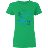 Bible Verses Ladies' 5.3 oz. T-Shirt - "Psalm 61:2" Design 7 - Meditate Healing Christian Store