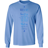 Bible Verse Long Sleeve Ultra Cotton T-Shirt - "Psalm 61:2" Design 3 - Meditate Healing Christian Store