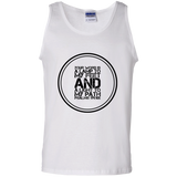 Bible Verse Men 100% Cotton Tank Top - "Psalm 119:105" Design 8 (Black Font) - Meditate Healing Christian Store