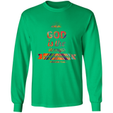 Bible Verse Long Sleeve Ultra Cotton T-Shirt - "Psalm 73:26" Design 2 - Meditate Healing Christian Store