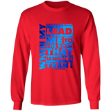 Bible Verse Long Sleeve Ultra Cotton T-Shirt - "Psalm 61:2" Design 20 - Meditate Healing Christian Store