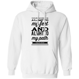 Bible Verse Men G185 Pullover Hoodie 8 oz. - Your Word Is Light To My Path ~Psalm 119:105~ Design 15