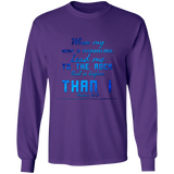 Bible Verse Long Sleeve Ultra Cotton T-Shirt - "Psalm 61:2" Design 6 - Meditate Healing Christian Store