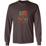 Bible Verse Long Sleeve Ultra Cotton T-Shirt - God Is The Strength Of My Heart ~Psalm 73:26~ Design 1