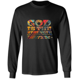 Bible Verse Long Sleeve Ultra Cotton T-Shirt - God Is The Strength Of My Heart ~Psalm 73:26~ Design 3