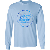 Bible Verse Ladies' Cotton Long Sleeve T-Shirt - Lead Me To The Rock That Is Higher Than I ~Psalms 61:2~ Design 8