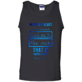 Bible Verse Men 100% Cotton Tank Top - "Psalm 61:2" Design 5 - Meditate Healing Christian Store