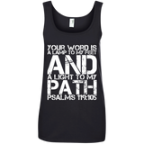 MeditateHealing.com | Bible Verse Ladies' 100% Ringspun Cotton Tank Top