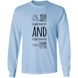 Bible Verse Unisex Long Sleeve T-Shirt - Your Word Is Light To My Path ~Psalm 119:105~ Design 20