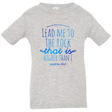 Bible Verse Infant Jersey T-Shirt - "Psalm 61:2" Design 7 - Meditate Healing Christian Store