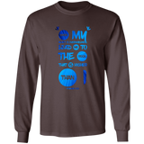 Bible Verse Ladies' Cotton Long Sleeve T-Shirt - Lead Me To The Rock That Is Higher Than I ~Psalms 61:2~ Design 9