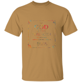 Bible Verse Men 5.3 oz. T-Shirt - "Psalm 73:26" Design 10 - Meditate Healing Christian Store