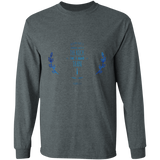 Bible Verse Long Sleeve Ultra Cotton T-Shirt - "Psalm 61-2" Design 10 - Meditate Healing Christian Store